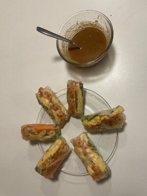 Vietnamské letní závitky/Gỏi cuốn/Summer rolls
